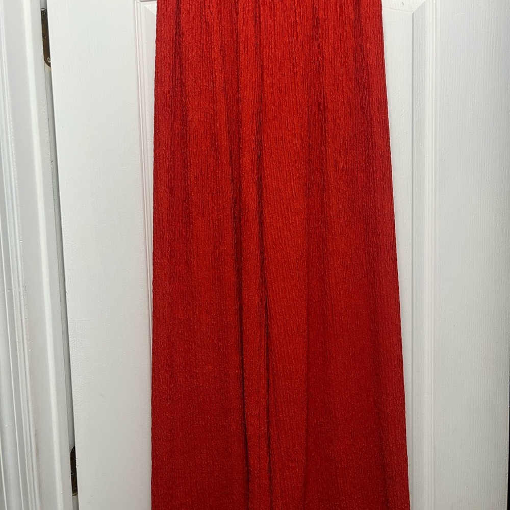 Elegant Burnt Orange Wide Leg Pants for Women